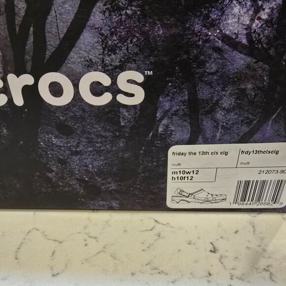 Crocs Classic Clog Friday The 13th 212073-90H Size 10 Mens New JASON VORHEES NEW - Picture 13 of 13